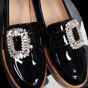 New Black platform shoes, size 6